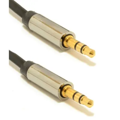 Gembird CCAP-444-0.75M 3.5 mm stereo audio cable 0,75m Black