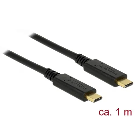 DeLock USB 3.1 Gen 2 (10 Gbps) Type-C to Type-C 1m 3 A E-Marker cable