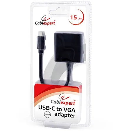 Gembird AB-CM-VGAF-01 USB-C to VGA Adapter Black – 2. kép