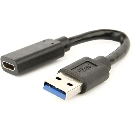 Gembird A-USB3-AMCF-01 USB 3.1 AM to Type-C female adapter cable 10cm Black