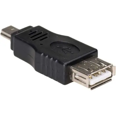 Akyga AK-AD-07 USB-AF/miniUSB (5-pólusú) adapter Black