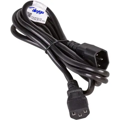 Akyga AK-PC-03A Extension Power Cord C13 / C14 cable 1,8m Black