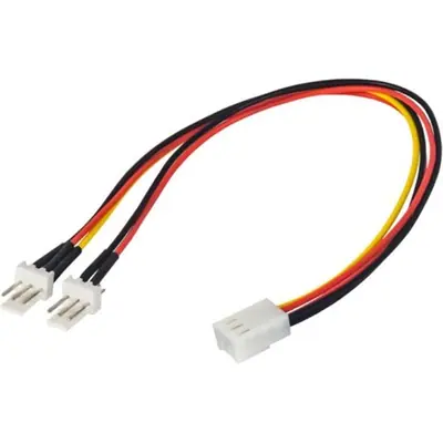 Akyga AK-CA-52 3-pin/2 x 3-pin adpater cable 0,15m