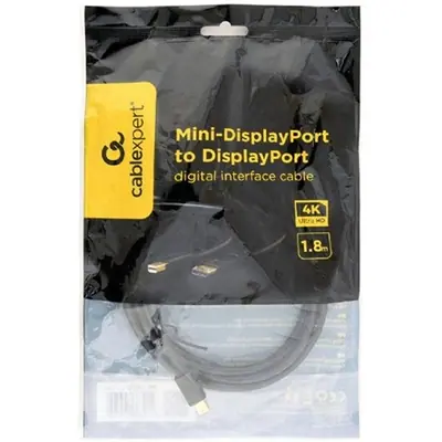 Gembird Mini DisplayPort 1.2 -> DisplayPort 1.2 M/M video kábel 1.8m fekete – 2. kép