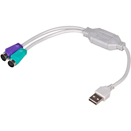 Akyga AK-AD-15 USB/2x PS/2 Adapter White