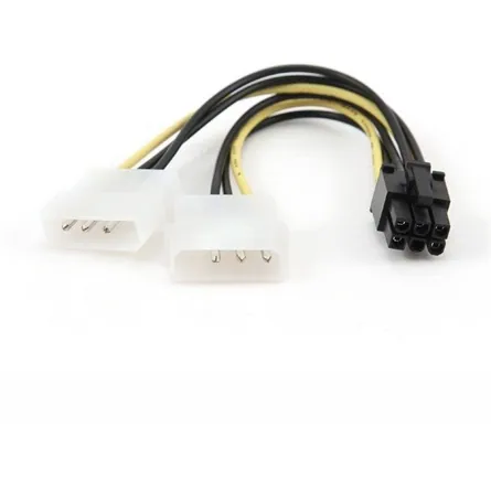 Gembird CC-PSU-6 Internal power adapter cable for PCI-Express 6 pin to Molex x 2 pcs