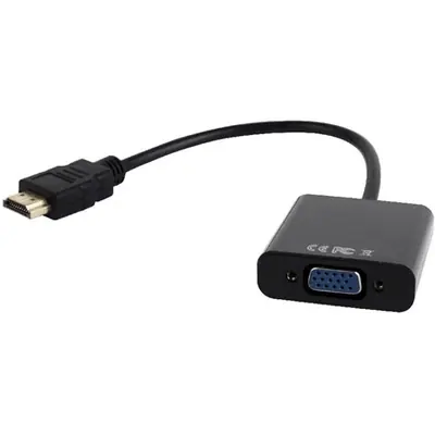 Gembird A-HDMI-VGA-03 HDMI to VGA and audio adapter cable single port Black