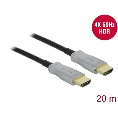 DeLock Active Optical Cable HDMI 4K 60Hz 20m Black