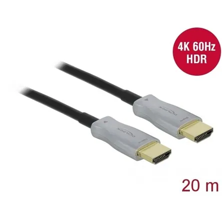 DeLock Active Optical Cable HDMI 4K 60Hz 20m Black