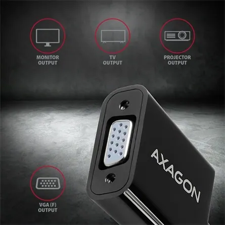 AXAGON RVH-VGN HDMI > VGA Adapter FullHD – 5. kép