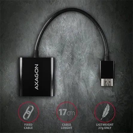 AXAGON RVH-VGN HDMI > VGA Adapter FullHD – 6. kép