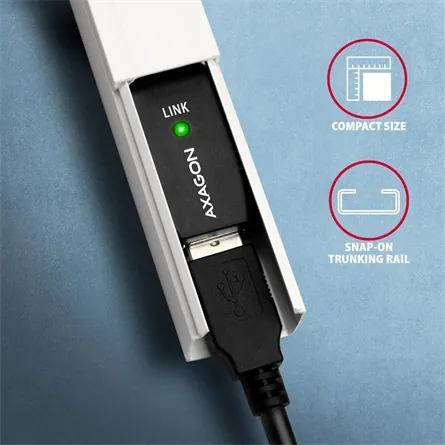 AXAGON ADR-205 USB Repeater cable 5m Black – 4. kép