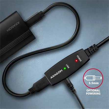 AXAGON ADR-205 USB Repeater cable 5m Black – 6. kép