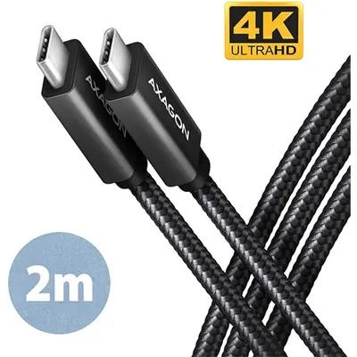 AXAGON BUCM32-CM20AB Speed+ USB-C > USB-C 3.2 Gen 2 Cable 2m Black