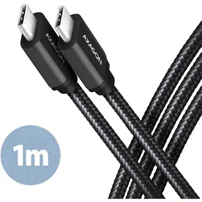 AXAGON BUCM3-CM10AB Speed USB-C > USB-C 3.2 Gen 1 Cable 1m Black