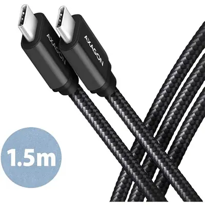 AXAGON BUCM3-CM15AB Speed USB-C > USB-C 3.2 Gen 1 Cable 1,5m Black