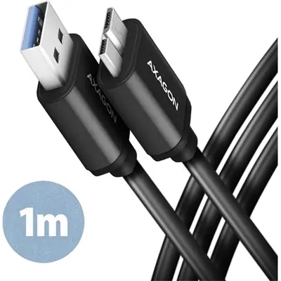 AXAGON BUMM3-AM10AB Speed Micro-B USB > USB-A 3.2 Gen 1m Black