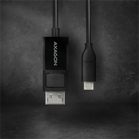AXAGON RVC-DPC USB-C > DisplayPort cable 1,8m Black – 6. kép