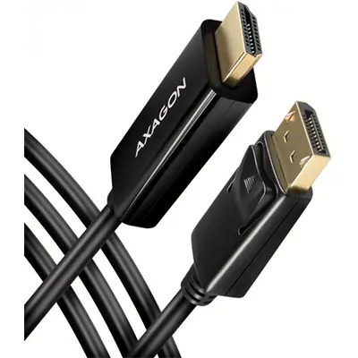 AXAGON RVD-HI14C2 DisplayPort to HDMI active cable 4K@30Hz 1,8m Black