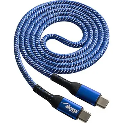 Akyga AK-USB-37 Cable USB Type-C (m) / USB Type-C (m) ver 2.0 100W 1m