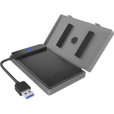Raidsonic ICY BOX IB-AC603b-U3 2.5" USB3.2 Gen2×1 A külső ház szürke – 2. kép