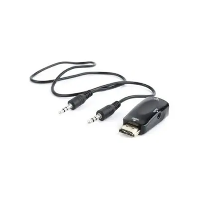 Gembird A-VGA-HDMI-02 VGA to HDMI + VGA adapter cable 0,15m Black