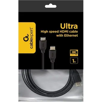 Gembird HDMI-HDMI 2.1 8K Ultra High Speed HDMI with Ethernet cable 1m Black – 2. kép