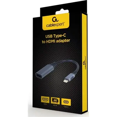 Gembird A-USB3C-HDMI-01 USB Type-C to HDMI Display Adapter Space Grey – 2. kép