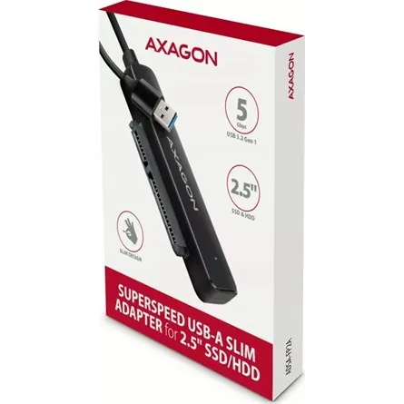 AXAGON ADSA-FP2A USB-A 5Gbps SLIM adapter for 2,5" SSD/HDD – 4. kép