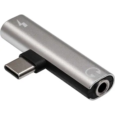 Akyga USB type C /USB type C /Jack 3.5mm adapter Grey