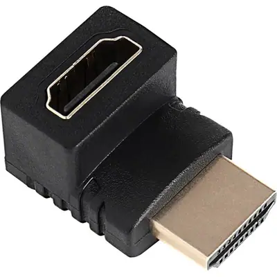 Akyga AK-AD-70 HDMI-M / HDMI-F 90° felfelé adapter Black – 2. kép