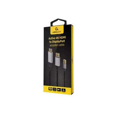 Gembird A-HDMIM-DPM-01 Active 4K HDMI male to DisplayPort male adapter cable 2m Black – 2. kép