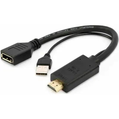 Gembird A-HDMIM-DPF-01 Active 4K HDMI to DisplayPort Adapter Black