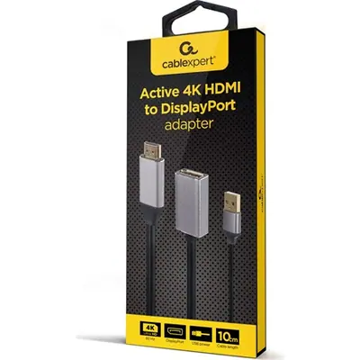 Gembird A-HDMIM-DPF-02 Active 4K HDMI male to DisplayPort female adapter Black – 2. kép