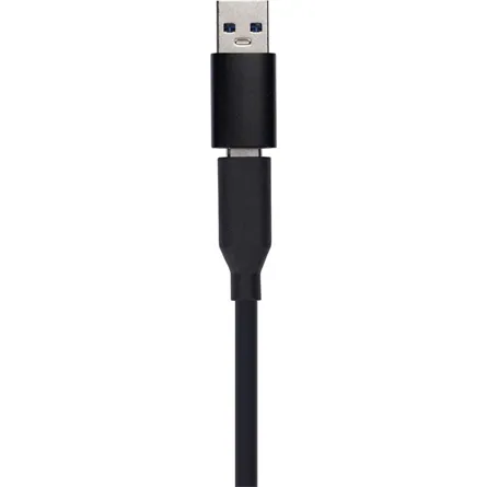 Obsbot USB-C 3.0 -> USB-C 3.0 M/M adatkábel 1.5m fekete +USB-A adapter – 3. kép