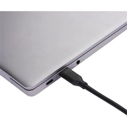 Obsbot USB-C 3.0 -> USB-C 3.0 M/M adatkábel 1.5m fekete +USB-A adapter – 4. kép