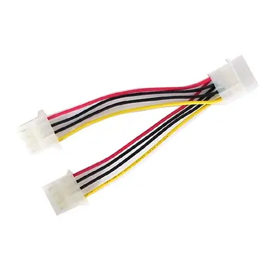 OEM Molex Power 4pin -> 2db Molex Power 4pin M/F tápkábel