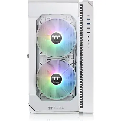 Thermaltake View 51 Tempered Glass Snow ARGB Edition táp nélküli ablakos Full Tower számítógépház fehér – 2. kép