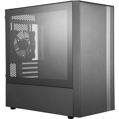 Cooler Master MasterBox NR400 táp nélküli ablakos Mid Tower számítógépház fekete (ODD nélkül)