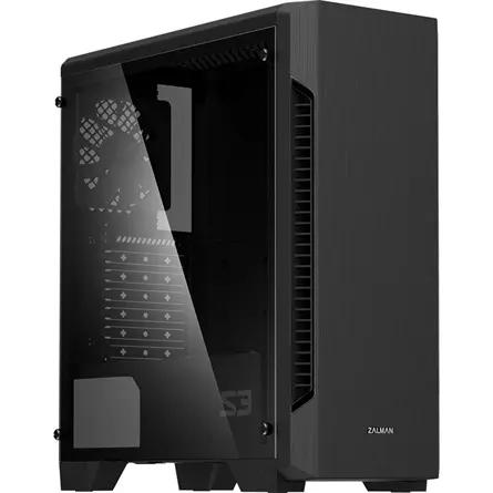 Zalman S3 TG fekete ház – 3. kép