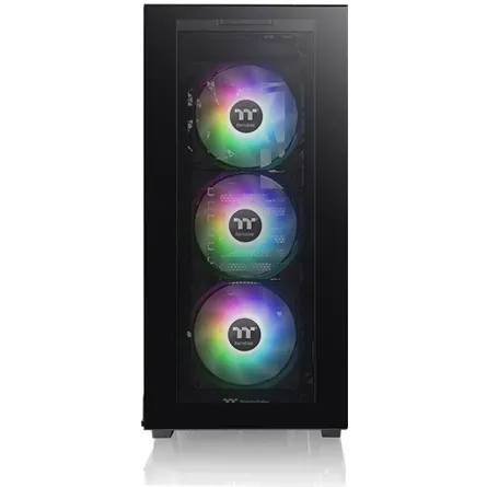 Thermaltake Divider 300 TG ARGB táp nélküli ablakos Mid Tower számítógépház fekete – 2. kép