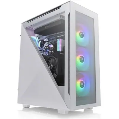 Thermaltake Divider 500 TG Snow ARGB táp nélküli ablakos MT Mini Tower számítógépház fehér – 2. kép