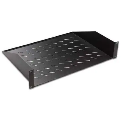 Lande 2 ponton rögzíthető 1U 19" rack tálca fekete