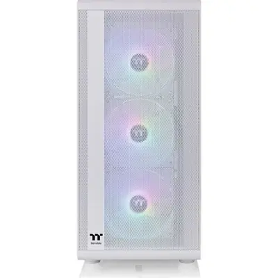 Thermaltake S200 TG ARGB Snow táp nélküli ablakos Mid Tower számítógépház fehér – 2. kép