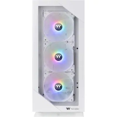 Thermaltake View 200 TG ARGB Snow táp nélküli ablakos Mid Tower számítógépház fehér – 2. kép