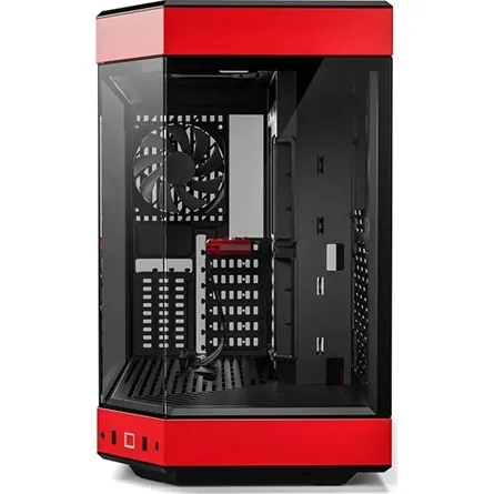 HYTE Y60 táp nélküli ablakos Mid Tower számítógépház piros-fekete – 7. kép