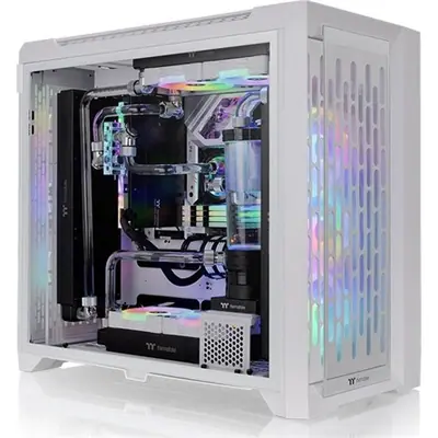 Thermaltake CTE C750 TG ARGB Snow táp nélküli ablakos Full Tower számítógépház fehér – 2. kép