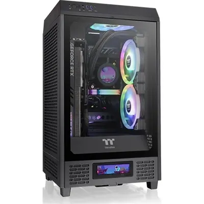Thermaltake The Tower 200 táp nélküli ablakos MT Mini Tower számítógépház fekete – 2. kép
