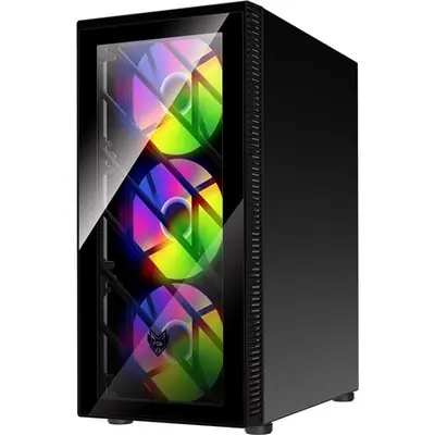 FSP CMT192 táp nélküli ablakos Mid Tower számítógépház fekete – 2. kép
