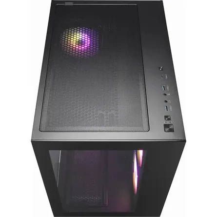 FSP CMT380B táp nélküli ablakos Mid Tower számítógépház fekete – 3. kép